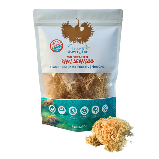 Raw Gold Sea Moss (Wildcrafted)