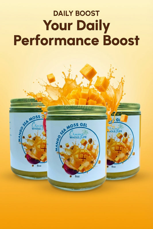 Mango Sea Moss Gel  – Wildcrafted Caribbean (8oz)