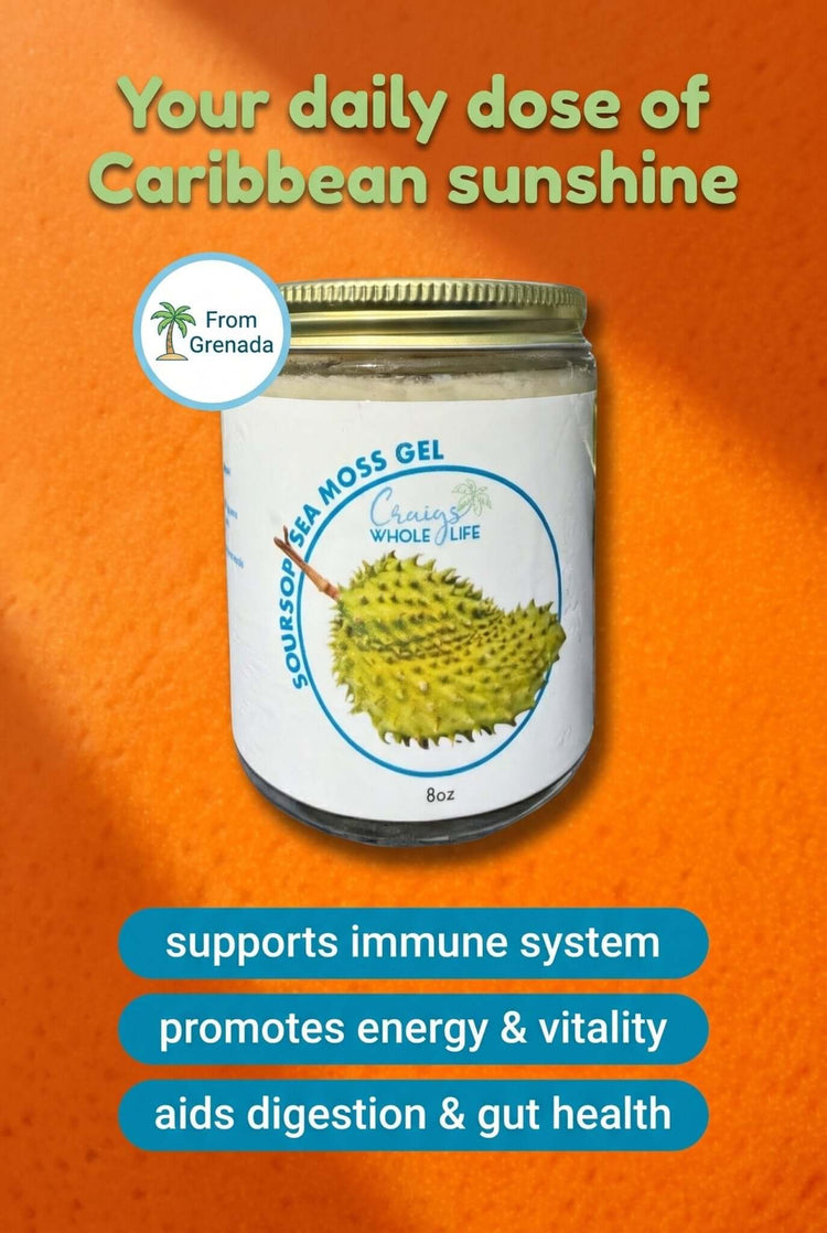 Soursop Sea Moss Gel 8oz - 16oz