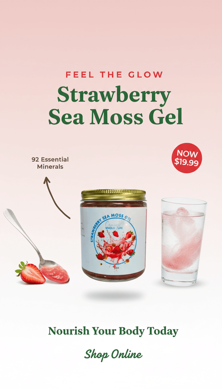 Strawberry Sea Moss Gel - 8oz16oz
