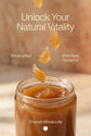 Tamarind Sea Moss Gel 8oz16oz in a jar with tamarind pieces above, promoting natural vitality.